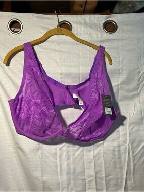 Cacique Lace Underwire Bra in Purple